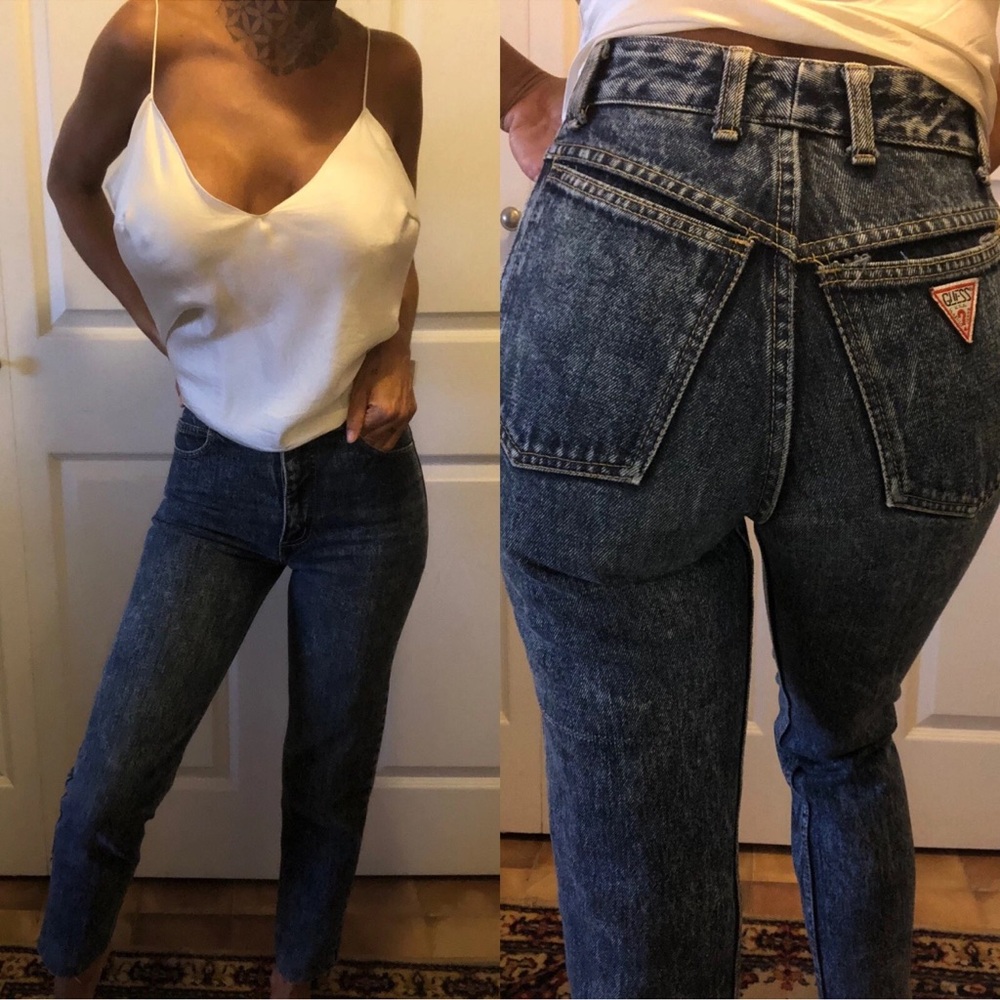 Vintage Guess Women's High Rise Denim Jeans 1990